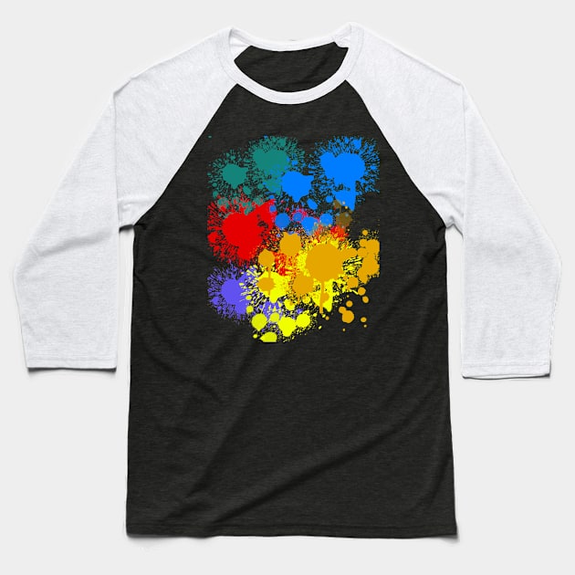 Paintball Baseball T-Shirt by Dojaja